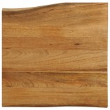 vidaXL Blat masă cu margini naturale, 60x60x2,5 cm, lemn masiv mango