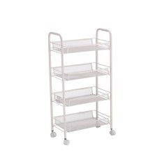 Carucior servire fier alb 44 x 26 x 83,5 cm