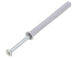 Plastic Anchor with Screw 6x60 Zinc-Plated Steel 100pcs