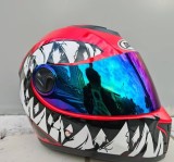 CASCA MOTO Integrala, , cu viziera heliomata+ochelari fumurii integrati, marimea XL,produs nou