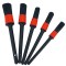 Set perii curatare interior masina, 5 bucati, Negru