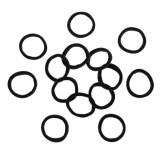 Set Elastice Păr, Frotte, 14 Bucăți, Culoare Negru, Oem