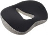 Perna Ortopedica suport Coccis/sezut, cu Husa Detasabila, Memory Foam, Alb/Gri, 46x36x11 cm