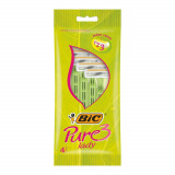 Cumpara ieftin Set 4 Aparate De Ras Bic Pure Cu 3 Lame, Lame Inoxidabile, Lame Pentru Ras, Lame De Ras Pentru Femei, Set Lame De Ras, Lame De Epilat Femei, Aparate D