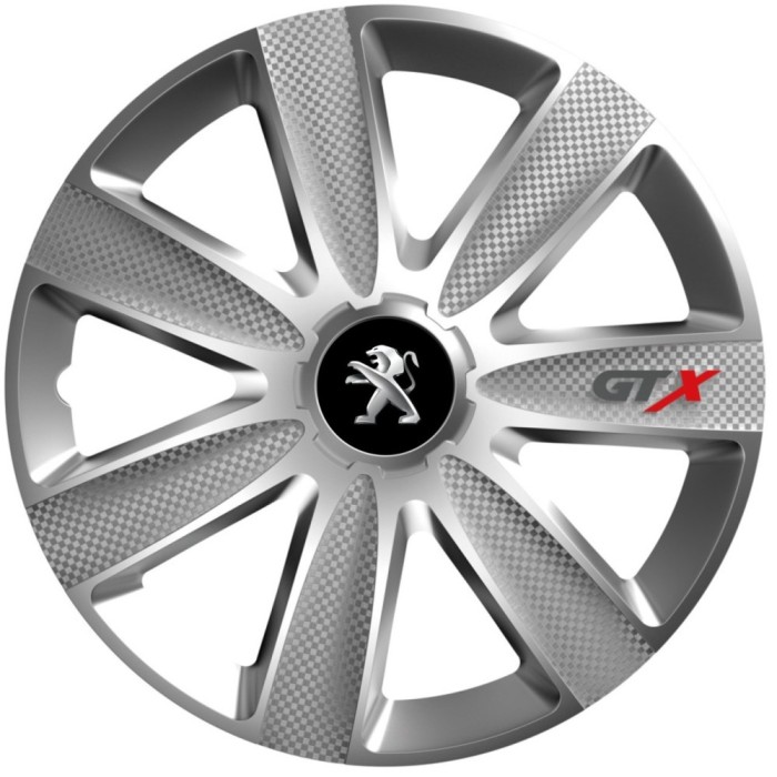 Set 4 Capace Roti GTX Gri R17, Pentru Peugeot