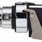 Comutator rotativ 22mm negru 3 poziții
