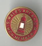 Insigna veche Anglia S.WALES AREA N.U.M. HON. MEMBER Membru de Onoare