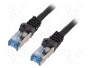 Cablu patch cord, Cat 6a, lungime 1.5m, S/FTP, LOGILINK - CQ3043S foto