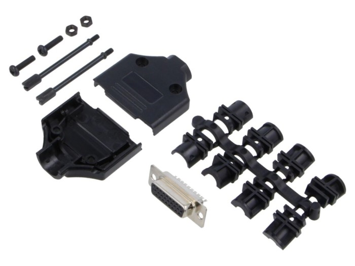 Conector D-Sub HD mamă, 26 pini