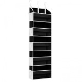 Organizator Suspendat pentru Usi, din Nailon si Plasa, Baza de Carton Ingrosat, 5 Buzunare Principale + 10 Buzunare Laterale