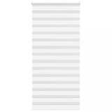 VidaXL Jaluzea tip zebra alb lățime țesătură 90,9 cm poliester