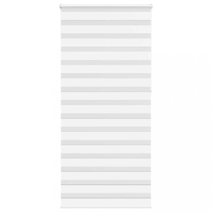 Jaluzea tip zebra alb lățime țesătură 90,9 cm poliester