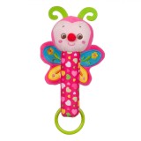 Jucarie zornaitoare din plus, Zola&reg;, fluturas colorat, 22 cm
