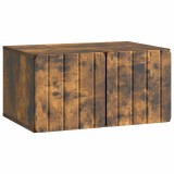 vidaXL Oglindă TV montată pe perete Stejar fumuriu 59,5 x 41 x 30 cm 898340