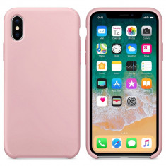 Husa iPhone X, iPhone XS, Premium, Silicon Flexibil, Mat, Roz foto