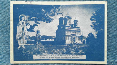43 - Manastirea Curtea de Arges si Sf. Filofteia / carte postala circulata foto