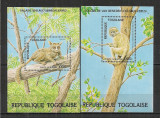 Togo.1984 Protejarea naturii:Animale salbatice-Bl. ST.293, Nestampilat