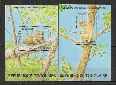 Togo.1984 Protejarea naturii:Animale salbatice-Bl. ST.293 foto