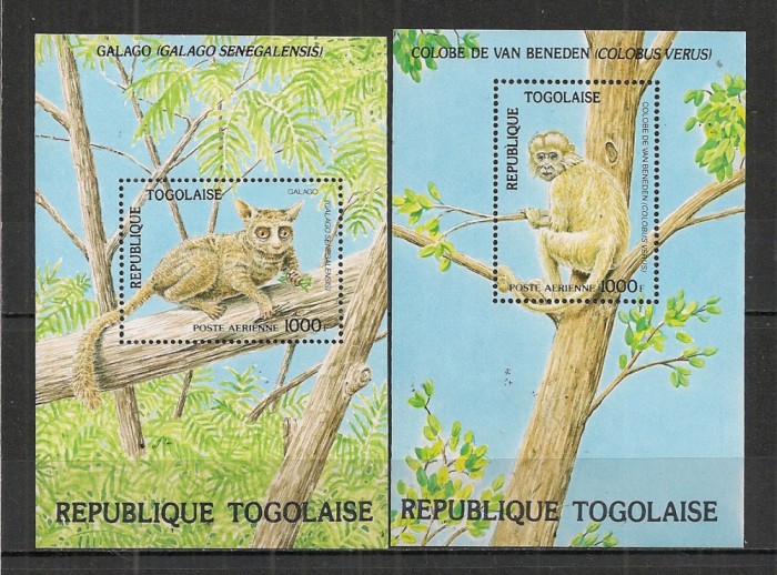 Togo.1984 Protejarea naturii:Animale salbatice-Bl. ST.293
