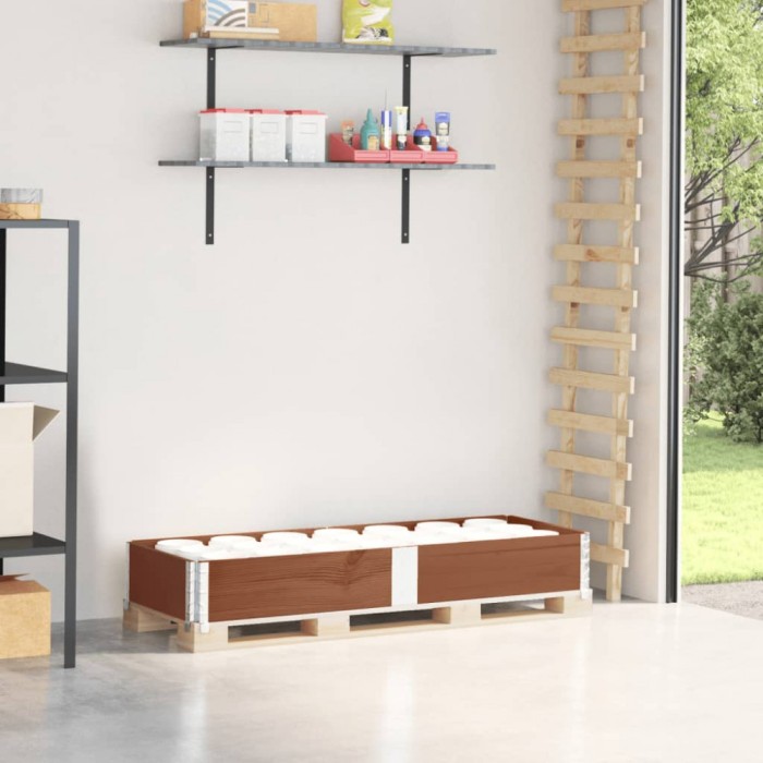 vidaXL Ramă pentru paleți, maro, 150x50 cm, lemn masiv de pin 4010296