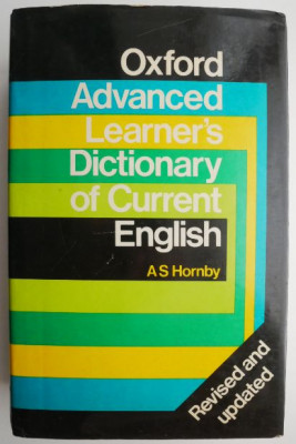 Oxford Advanced Learner&amp;#039;s Dictionary of Current English &amp;ndash; A S Hornby foto