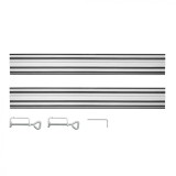 sine de ghidare 2 x 700 mm, conector si 2 cleme 58G023-732