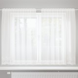 vidaXL Cortină din Dantelă cu perdele Alb 150 x 180 cm Poliester