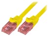 Cablu Patch UTP Cat6 Logilink 5m Galben LSZH Conectori RJ45 UTP CQ2077U