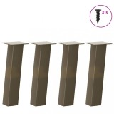 VidaXL Picioare pentru masă de cafea, 4 buc., oțel natural, 42 cm 4012503