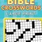 Bible Crosswords--Large Print