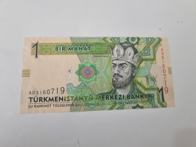 BANCNOTA TURKMENISTAN 1 M 2009 foto