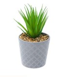 Planta decorativa artificiala in ghiveci, Verde,19 cm