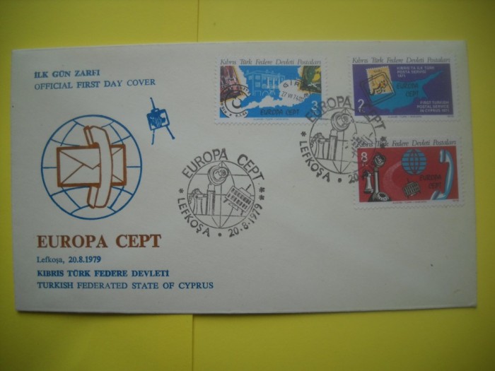 HOPCT PLIC FDC S NR 101 CIPRU TURCESC -EUROPA CEPT 1979