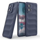 Husa wave, compatibila cu Motorola Moto G34, Grip Anti-Soc, Tpu, Navy Blue, ALC MOBILE