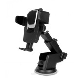 Suport pentru telefon cu ventuza cu gel , brat extensibil , universal , negru