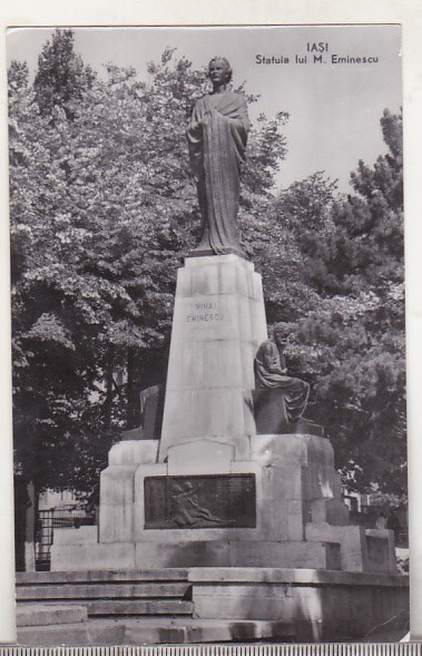bnk cp Iasi - Statuia lui M Eminescu - circulata