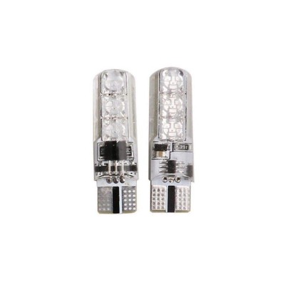 Set doua LED-uri auto tip W5W T10 RGB 5050 elSales ELS-T10A, telecomanda inclusa foto