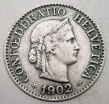 1.327 ELVETIA 10 RAPPEN 1902 B