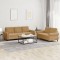 vidaXL Set de canapele cu perne, 2 piese, maro, catifea 3202257