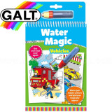 Carte de colorat cu apa - Vehicule - Water Magic, Galt
