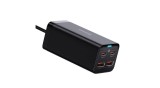 Baseus GaN3 Pro 2xUSB-C + 2xUSB &icirc;ncărcător de alimentare, 100W (negru).