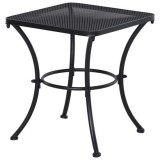 Masa gradina/terasa/balcon pentru exterior, patrata, metalica, negru, 45x45x50 cm GartenVIP DiyLine