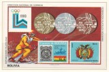 Bolivia 1980 Mi bl 102 MNH - Jocurile Olimpice de iarna, Lake Placid, Nestampilat