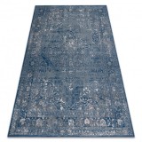 Covor L&acirc;nă NAIN Ornament, cadru, vintage 7599/51611 albastru / bej, 120x170 cm