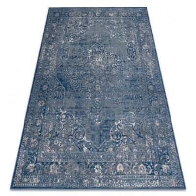 Covor L&amp;acirc;nă NAIN Ornament, cadru, vintage 7599/51611 albastru / bej, 120x170 cm foto