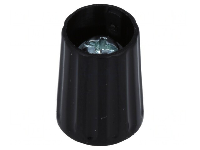 Buton Rotativ Poliamidă Negru 4mm 10x13,7mm