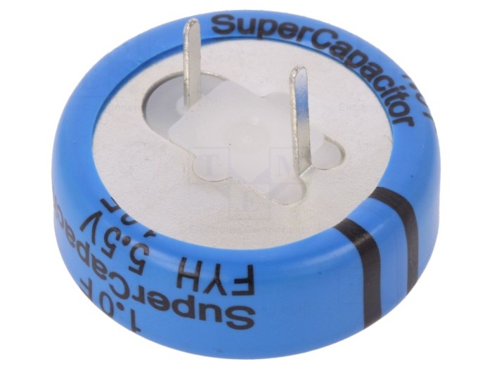 Supercondensator THT 1F 5,5V 20&Omega;