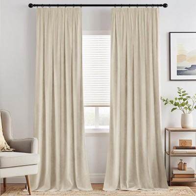 Set 2 Bucati Draperie, 140 x 280 cm, Bej - CN foto