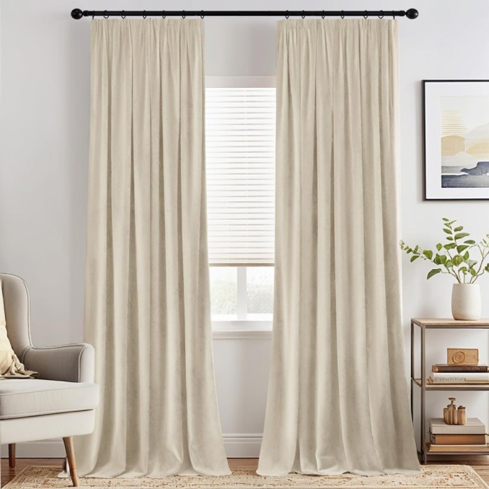 Set 2 Bucati Draperie, 140 x 280 cm, Bej - CN