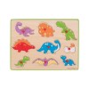 Puzzle din lemn incastru - Dinozauri PlayLearn Toys, BigJigs Toys